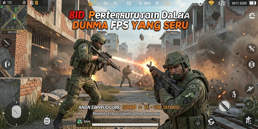 Tampilan aksi pertempuran seru dalam gameplay 8ID.