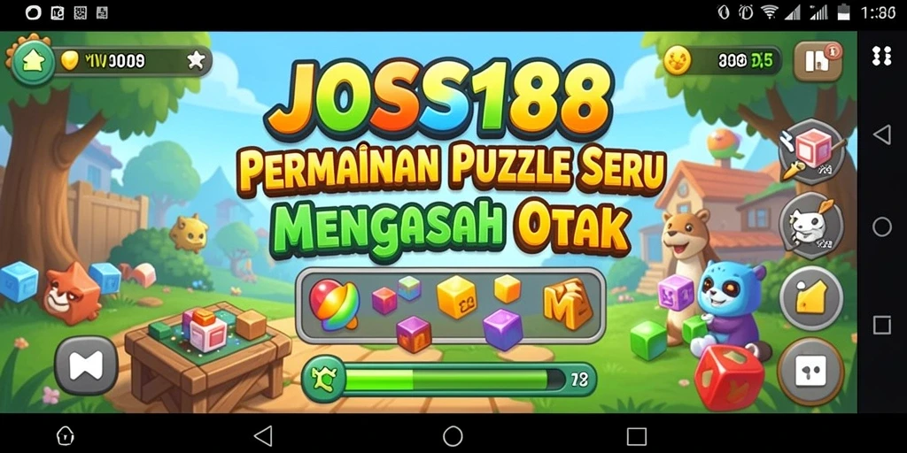 Tampilan gameplay seru dari JOSS188 yang penuh teka-teki menantang.